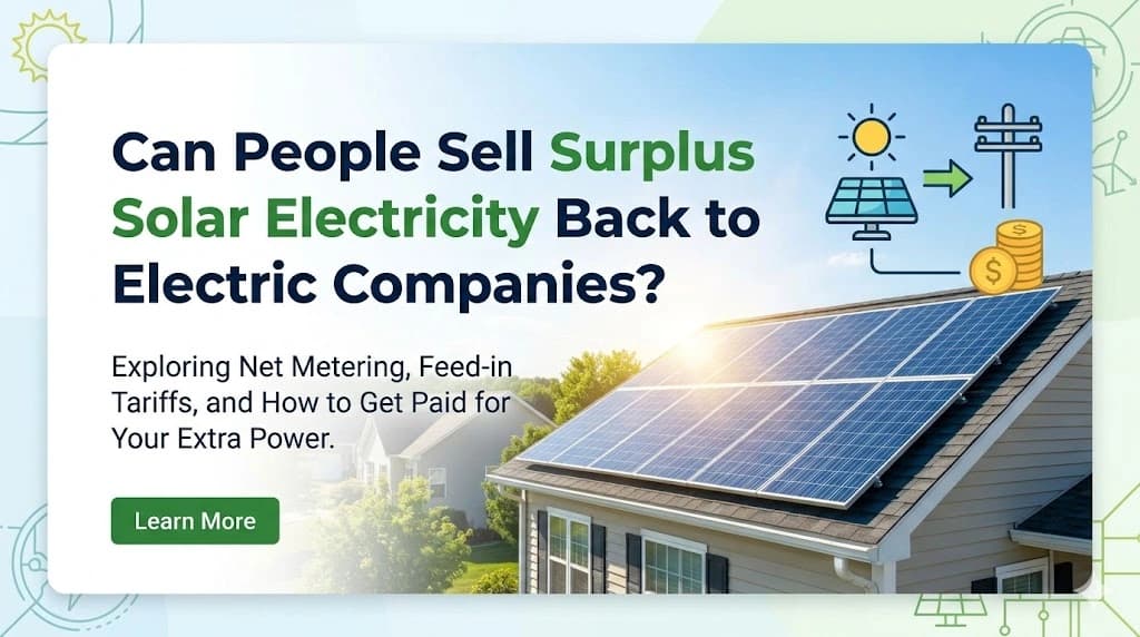Can You Sell Surplus Solar Power?